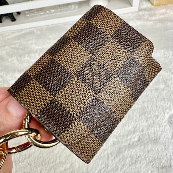 Louis Vuitton Damier Ebene key holder, fob holder keychain or cufflinks case - Picture 3 of 15